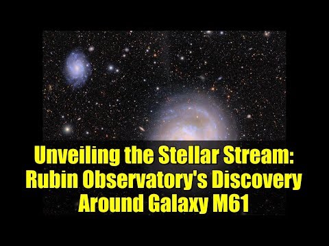 Unveiling the Stellar Stream: Rubin Observatory's Discovery Around Galaxy M61