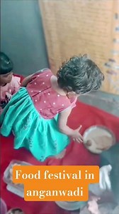 Food sharing in anganwadi 🥰🥰
