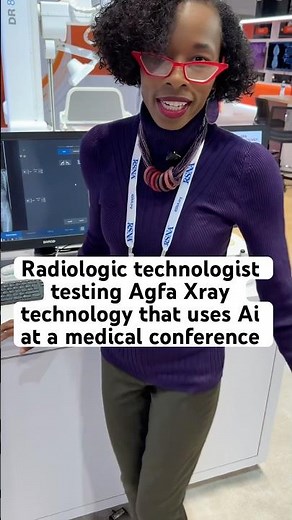 Radiologic technologist testing Xray equipment