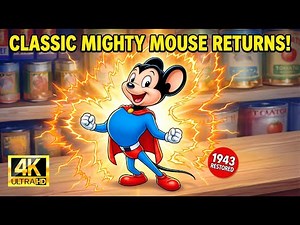 Mighty Mouse Makes a BIG Comeback in 4K (1943) – Two Classic Episodes