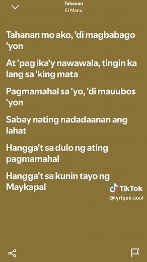 Tahanan - El Manu: Complete Lyrics and Meaning
