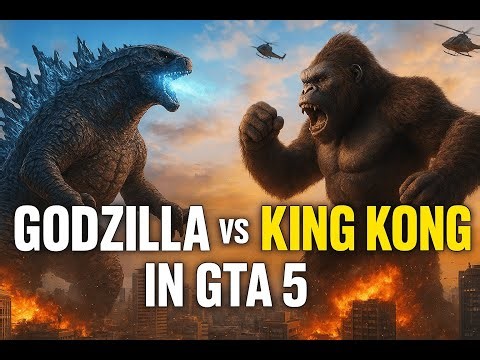 GODZILLA VS KING KONG in GTA 5 — Epic City Destruction!