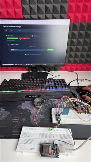 Control LED from Anywhere in the World using AWS ☁️ | ESP32 IoT Project #shortvideos #shorts #short