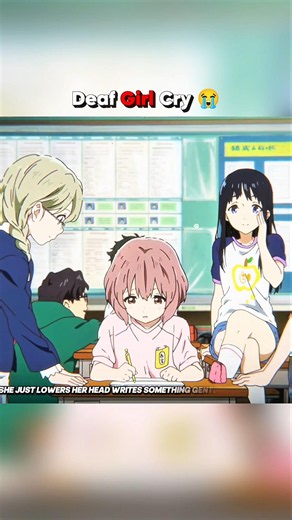The Deaf Girl's Reply Made Him Cry... 💖😭 #Anime #Shorts #animelovestory