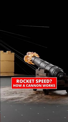 How a Cannon Reaches Rocket Speed? 🚀 | Explained in 3D #science #physics #howitworks #cannon #rocket