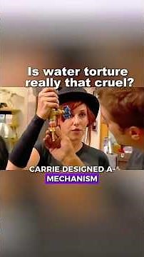 Is water torture really that cruel? #mythBusters #physics #science