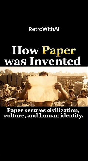 How paper was invented #PaperInvention#HistoryOfPaper#AncientDiscoveries