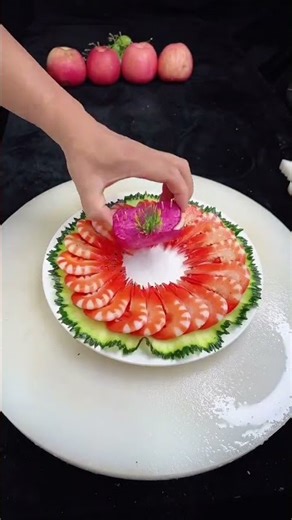 创意大虾摆盘 #美食 #抖音美食创作者 #创意盘饰 #美食教程 #美食制作分享