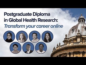 Postgraduate Diploma in Global Health Research: Transform your career online