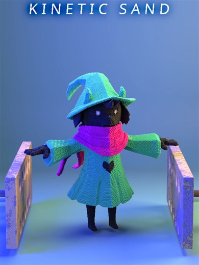 DELTARUNE : Ralsei VS press machine ! #3danimation #3dart #satisfying #blender3d