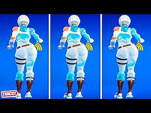 Fortnite Showy Ops Skin Party Hips 1 Hour Version! Thicc 🍑😘 New Gyat Winterfest Girl 😍 Zoomed in 😜4K