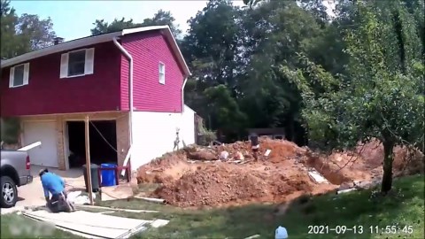 Timelapse of Constructing Two-floor Building During House Extension