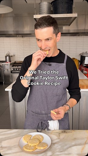 bonappetitmag on Instagram: "Some how some way, @taylorswift’s ORIGINAL ✨handwritten✨ chai cookie recipe landed in the Bon Appétit test kitchen. In honor of the album drop, @moroccochris baked them and made a BA version by finishing them with a bright lemon glaze to balance out the spices. Happy Showgirl Day to all who celebrate. 🎥 Video: @nico.borbolla"