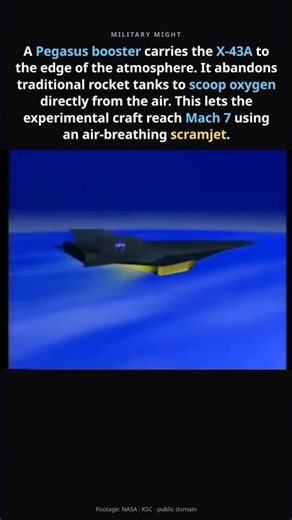 NASA X-43A Scramjet Flight #nasa #hypersonic