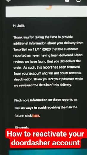 how to reactivate your doordasher #doordash #dasher