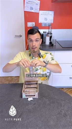 Barre de qualité pauvre en sucres libres : Raw Barre Nutripure