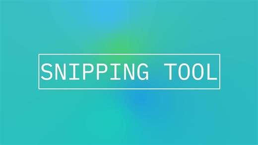 Use the Snipping Tool to snip images