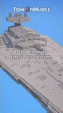 Star Destroyer FULL INTERIOR Showcase in Minecraft! It just keeps going 😳 #minecraft #starwars