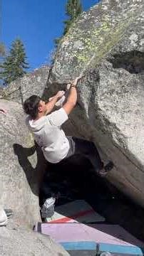 Slip 'N Slide V6 - PCT Boulders - Lake Tahoe Bouldering