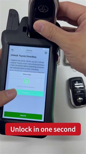 Toyota Smart Key (4D/8A) Unlocking#CGDI #CGPro #CGMI #CG100 #Adapter #Diagnostics