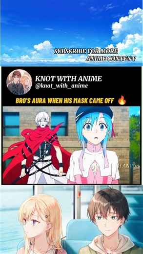 Bro's aura when his mask came off 👀🔥| Plunderer |#anime #animeedit #shorts