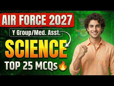 Airforce Y Group General Science Questions 2027 | Airforce GS Questions 2027