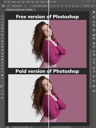 Photoshop (Paid vs. free)| How to optimally separate hair from the background in Photoshop 2026?