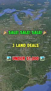 5.2K views · 210 reactions |  SALE! SALE! SALE!  3 Land Deals Under $1,000! ️ #land #property #investing #cheap #forsale #sale #vacantland #landcentury #USA #fyp #viral #realestate #realestateagent #realtor #realtors #realestateagents #flip #flips #flipping #properties #propertyforsale | Land Century | Facebook