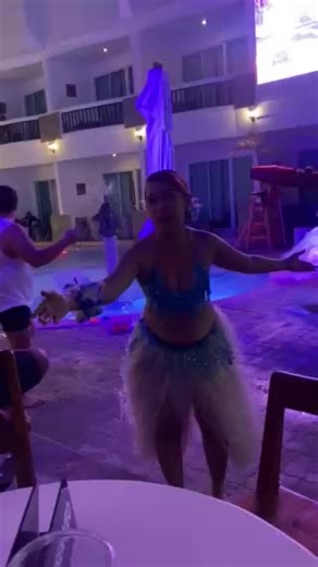 I just had my Dinner that night then this Belly dancer invited me to joined with them...she said