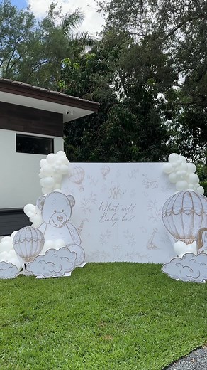 The most unique Gender Reveal of our dreams. 🤍🤍🤍Who’s ready for this one?! We can’t wait to show you everything we created for the parent to be.. What do you think It will be?! . . #genderrevealparty #genderrevealmiami #gendereveal #genderrevealideas #babyshowerideas #babyshowermiami #cloud9 #babyboy #babyshower #babygirl #girlmom #boymom #bohobaby #bridalshower #miamibrides #miamipartyplanner #fyp #viral #foryou #babyreels #videoftheday #babyshowercookies #babyshowerdecor