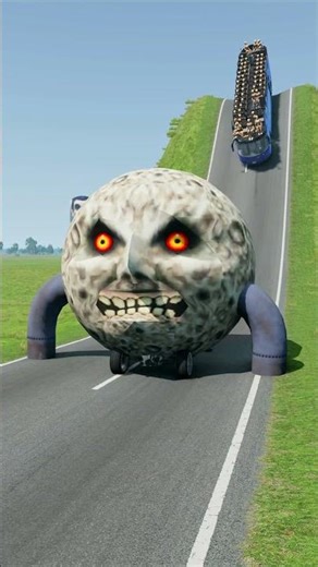 Long Capsule Buses vs Low Pipes - BeamNG.Drive #shorts #beamngdrive #bus