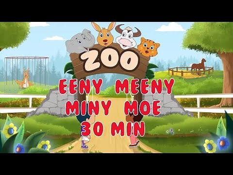 Eeny Meeny Miny Moe || 30 min || Nursery Rhymes ¦ Kids Songs ¦ Zoo song for children by Bumcheek TV