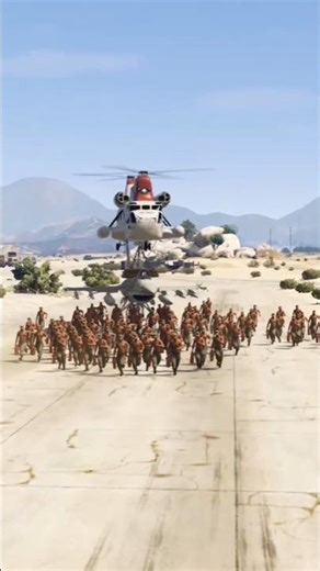 Disaster Strikes as Soldier-Filled Military Helicopter Crashes During Base Operation _ GTA 5