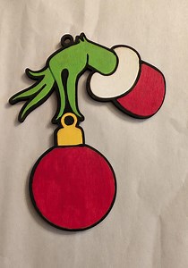 Grinch Hand Ornament - Etsy