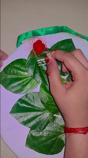 pan ke patte se ganesh ji