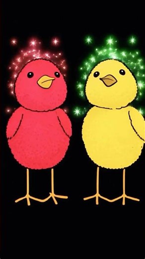 Bright Colors Make These Chicks Pop 🐥✨ #coloringforkids #learncolors #shorts