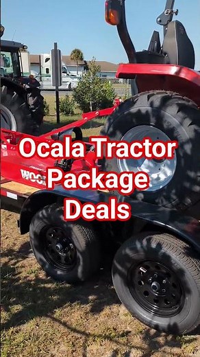Massey Ferguson 1E.25 Package with Trailer and Rotary Cutter at Ocala Tractor