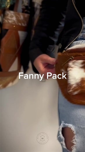 Hands-free, hassle-free! 🤠✨ Our Fanny Pack combines style, durability, and practicality—perfect for your western-loving customers. Offer them the best in functional fashion! 👜🔥 #fannypack #fannypacks #bag #bags #cowhide #cowhidepurse