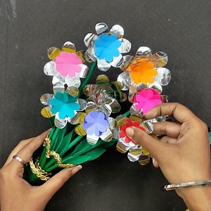 Paper bowls 3d flower vase #crafts #idea | Deep's CRAFT