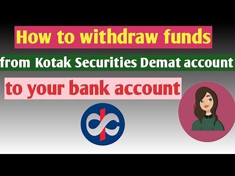 Kotak Securities Demat account Funds Withdrawal to Bank Account
