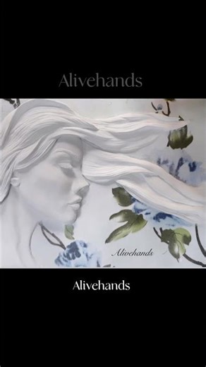 Stunning Half-Face & Hair Sculpture on Fabric Background | Unique Plaster Art Tutorial🤩🍀