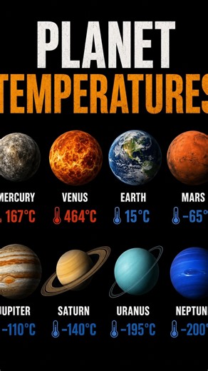 How Hot or Cold Are the Planets in Our Solar System? 🌡️🪐