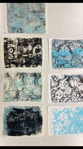 14 reactions |  Ever tried explaining Gelli plate printmaking to a non-artist? It’s like trying to inflate a balloon with a carrot. Good luck. It is all about experimenting and learning #gelliplate #gelliarts | Jessica at Bluelavaart | Facebook