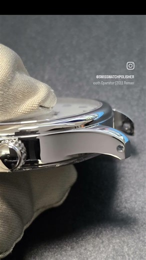 Mirror-finish polishing that brings every detail back to life ⌚️🔥 #swiss #watchmaker #restauration
