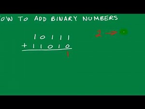 How To Add Binary Numbers, Binary Arithmetic