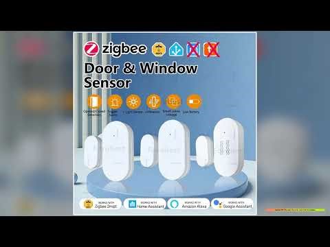 Zigbee Door Sensor Window Contact Open Close Detector With LuminosityVibration Detection APP