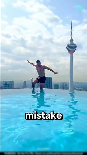 The terrifying secret behind infinity pools 🤯