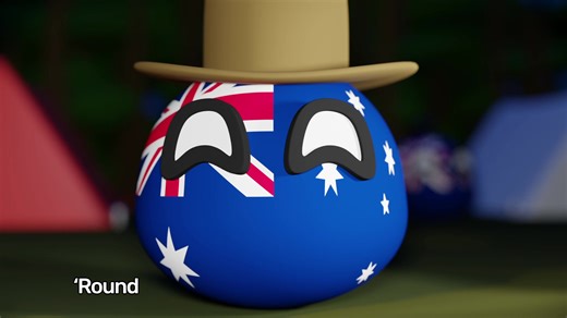 Exploring the Outback with Aus - Countryballs Animation