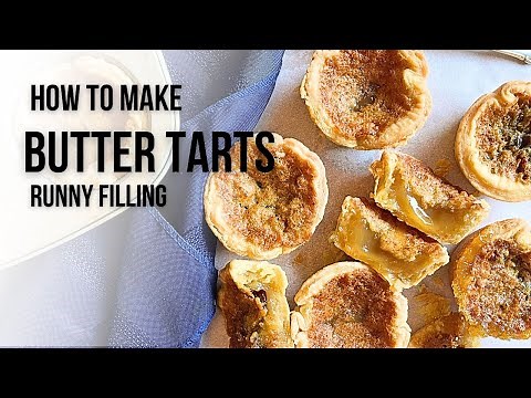 Maple Butter Tarts (Runny filling!)