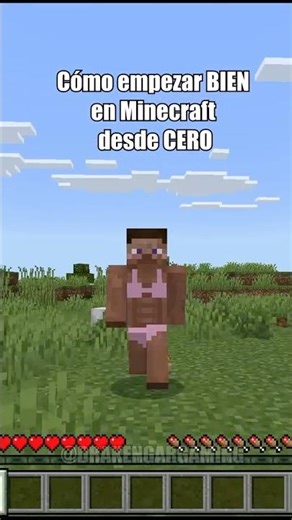 🤯 How to get started RIGHT in Minecraft from SCRATCH #minecraft #minecraftshorts